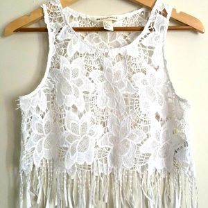 H&M x Coachella White Lace Top